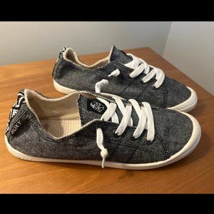 Roxy Bayshore Sneakers, Black Denim